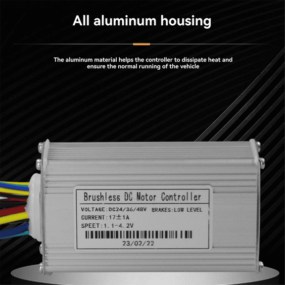 36V 48V 17A Brushless Controller T5S Meter LCD Display 130X Throttle Kit for Electric Scooter E-Bike Repair Kit,1 * Controller 1 * LCD Display 1 * Throttle,Black