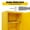 Yellow, variant on Industrial - Grade Hazardous Chemical Cabinet: Triple - Locked, Double - Walled Steel with Venting