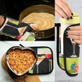 thumbnail image 5 of Yayeee Oven Mitts and Pot Holder Set of 4 Heat Resistant Kitchen Gloves Baking Hot Pad, Art Cocktails, 5 of 5