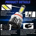 thumbnail image 3 of For 1998-2003 Dodge Durango 9007 LED Headlight Hi/Lo Bulbs 6000k, 3 of 6