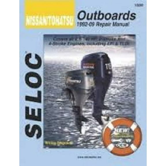 New Seloc Nissan/Tohatsu Outboard Motor Engine Repair Manual Sec 1500