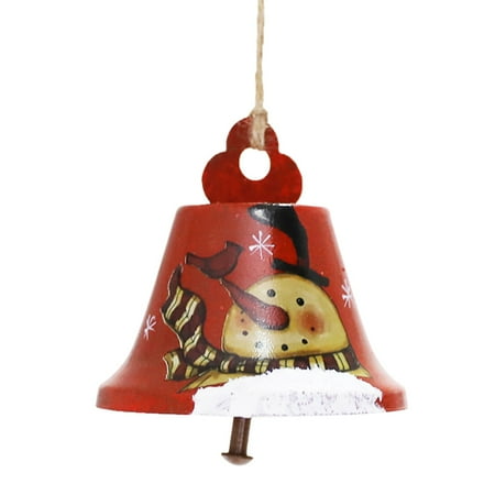 

Clear Stretch Cord .5 Mm Christmas Wrought Iron Cartoon Hand Painted Old Man Snowman Bell Christmas Tree Pendant