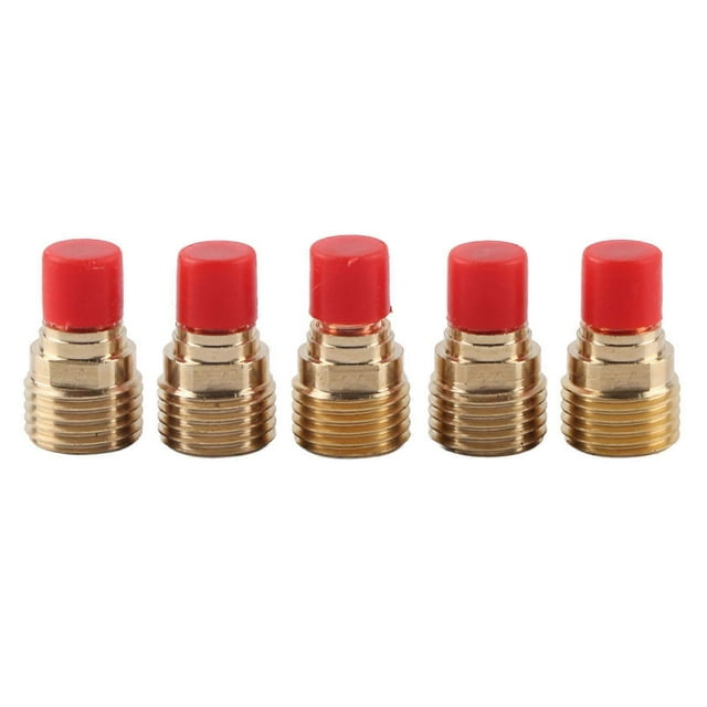 Lot de 5 corps de pince à lentille à gaz 45V44 2,4 mm 3/32" pour torche de soudage TIG WP-9/20/25