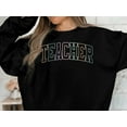 thumbnail image 2 of Women's Teacher Collegiate Font Sweatshirt, 2 of 6