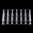 thumbnail image 2 of Boîte de rangement de bureau Portable Transparent 18 grille Mini armoires tiroir bijoux boîte de rangement cosmétique pour rouge à lèvres, 2 of 8