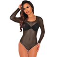 thumbnail image 1 of Gibobby Conjuntos de bragas de encaje Conjunto de lencería for Mujer Conjunto de lencería con Liguero y corpiño de Encaje Floral(Negro, XG), 1 of 4