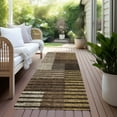 thumbnail image 6 of Addison Rugs Chantille Indoor/Outdoor Transitional Stripes Chocolate Washable Runner Rug, 2'3" x 7'6", 6 of 6