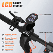 OBX Electric Scooter for Adults, 500W Motor 21MPH 22Miles Range,10 Pneumatic Tires & APP Control, Foldable Commuting E-Scooter with Front Suspension
