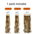 thumbnail image 4 of SHCKE Clip in Hair Extensions 18" Curly Hair Extension 3Pcs Ginger Brown Mix Bleach Blonde Clip On Hair Extensions Heat Resistant Synthetic Fiber Hair Pieces for Women, 4 of 5