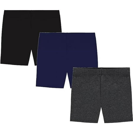 My Way Girls Biker Shorts Kids Cotton Athletic Shorts for Sports and Under Dresses 3 Pack Assorted price history on PriceWatchPro