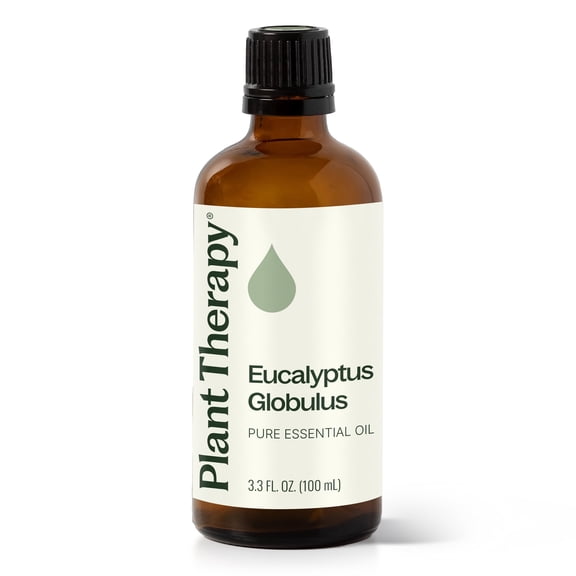 Plant Therapy Eucalyptus Globulus Essential Oil 100 mL (3.3 oz) for Diffuser, Skin, Hair, Aromatherapy DIYs, and Clear Breathing, 100% Pure, Undiluted, Natural Aromatherapy