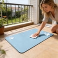 thumbnail image 6 of Pet Feeding Mat, Absorbent Diatomite Dog Mat for Food and Water Bowl, No Spill Quick Dry Dispenser Mat, Easy Clean Cat Bowl Placemat Tray for Messy Drinkers, 19.7"x31.5", Light Blue, 6 of 6