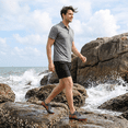 thumbnail image 2 of Men's Water Shoes Barefoot Beach Swim Shoes Quick Dry Wide Aqua Shoes for Hiking Boating Surfing, Grey Size 12, 2 of 8