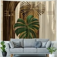 thumbnail image 4 of Orinice Palm Tree Sunburst Modern Art Deco Tapestry Wall Hanging Unique Style Graphic Tapestries Home Wall Decor Art for Living Room Bedroom Apartment Farmhouse Dorm 40x60inch, 4 of 6