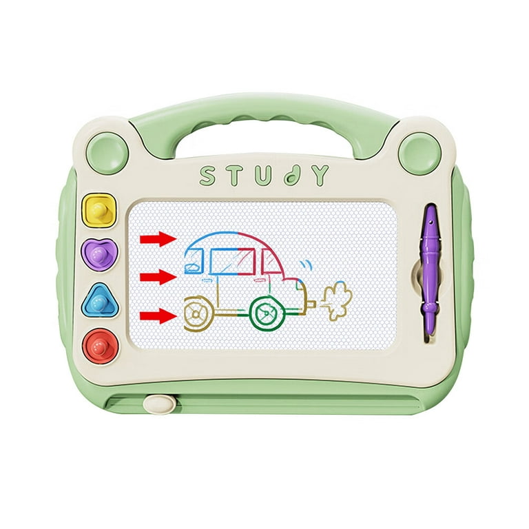 Kids Magnetic Drawing Board Erasable Doodle Board 4 Stamps Baby Educational  Toy Fp