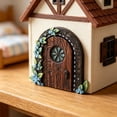 thumbnail image 4 of Miniature Door, Fairy House Elf Door, Door, Garden Fairy Door, Wooden Fairy Garden Art Doors for Tree Fairy Garden Decoration, 4 of 4