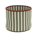 thumbnail image 2 of Comet Stripe Christmas Basket - Green Multi 12"x12"x8", 2 of 5