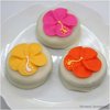 Set Of 24 Royal Icing Hibiscus Edible Cupcake Toppers - Luau Hawaiian Themed Party (Assorted)