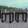 thumbnail image 2 of Afuera Living Set of 2 End Table Rectangle in Aluminum - Black, 2 of 6
