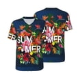 thumbnail image 3 of Daiia Summer Birds and Flowers Mens Baseball Jersey Button Down Shirts Short Sleeve Sports Uniforms-Medium, 3 of 9