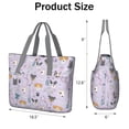 thumbnail image 3 of Tote Bag for Women - Dog with Medical Icons Shoulder Bag - Large Utility Work Duffle Bag with Zipper Handbag for Travel, Work, Sprots, 3 of 5