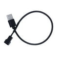 thumbnail image 1 of 30cm USB Male to 3 Pin Adapter Cable Connector for PC Computer Case CPU Fan, 1 of 4