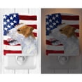 thumbnail image 2 of Carolines Treasures SS4031CNL USA American Flag with Jack Russell Terrier Ceramic Night Light 6x4x3" multicolor, 2 of 2