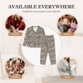 thumbnail image 7 of Vsdgher Zebra Pajamas Set Long Sleeve Sleepwear Womens Button Down Nightwear Pj Sets-Small, 7 of 7