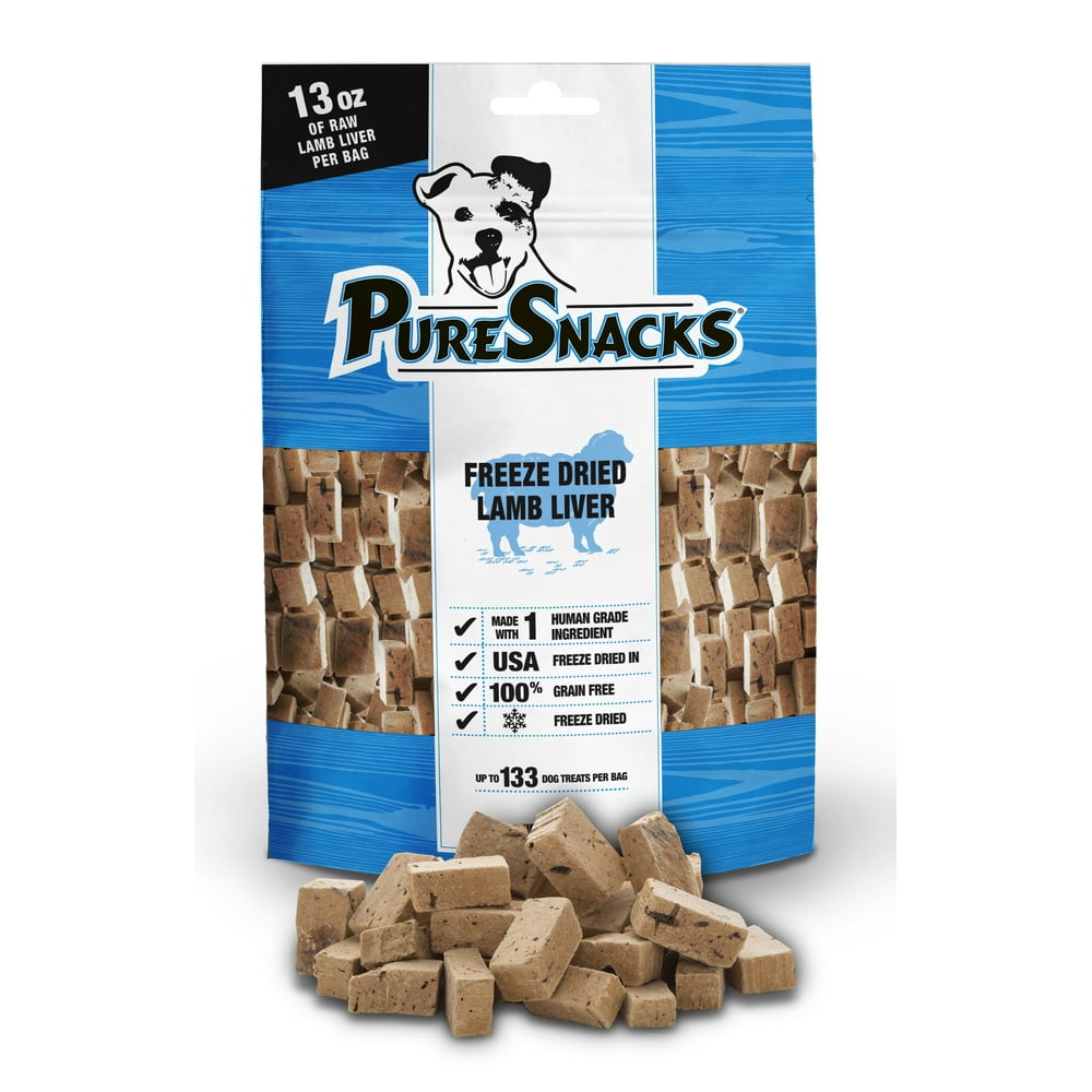 PureSnacks Freeze Dried Lamb Dog Treats, 4 Oz.