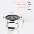 thumbnail image 3 of Solo Stove Bonfire Grill Top and Hub Cooking System , Cast Iron Grate, Addition for Bonfire Fire Pit, Weight: 20 lbs, Diameter: 17.5", 3 of 7