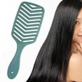 thumbnail image 3 of Cepillo de pelo curvo Colco para peinar Reducir el encrespamiento masajear cabelludo flexible suave, 3 of 8