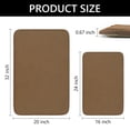 thumbnail image 5 of Tripumer 2 Pcs Bathroom Shower Mats Set Absorbent Bath Mat for Floor Bedroom Home Navy Brown, 5 of 7