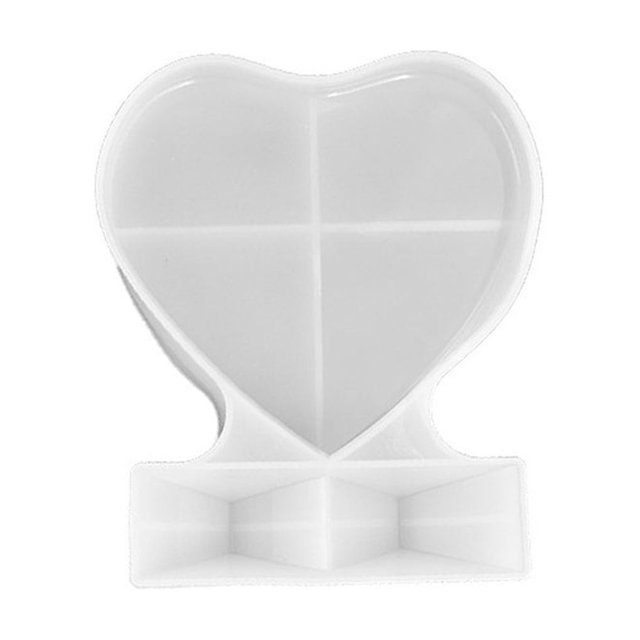 keepw Crystal Glue Jewelry Making Mold Home Multi-Specification Casting Die Handicraft Accessories Silicone Mould Anniversary Using Large Loving Heart