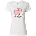 thumbnail image 3 of Inktastic I Love Piggies- Cute Pig Women's T-Shirt, 3 of 5