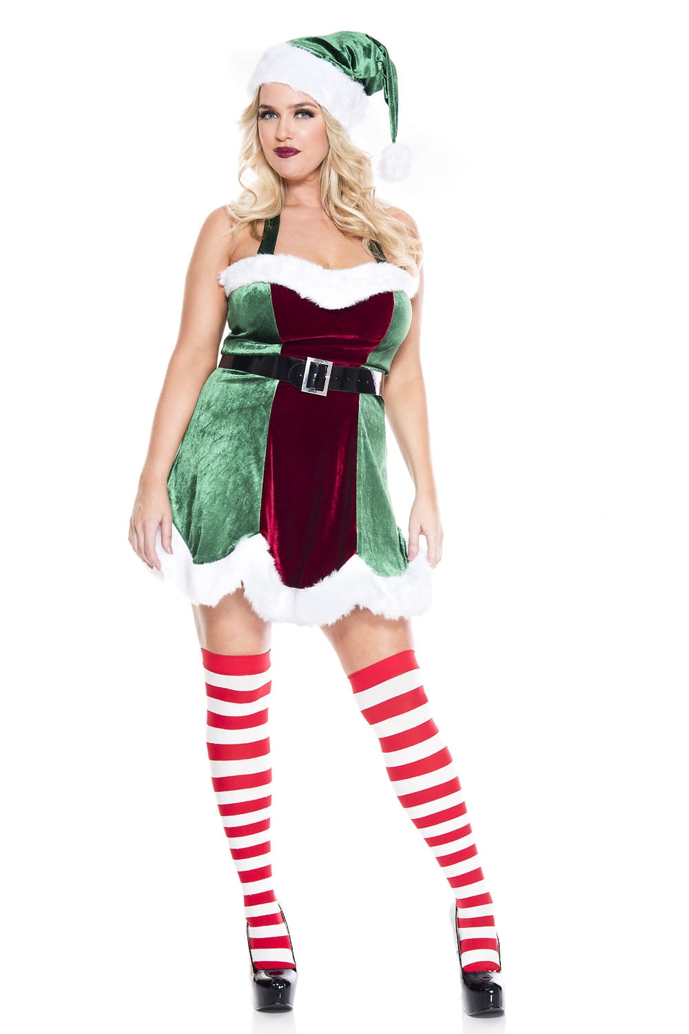 Music Legs Women's Plus Size North Pole Santa 70943q-1x/2x, Size: 1XL/2XL