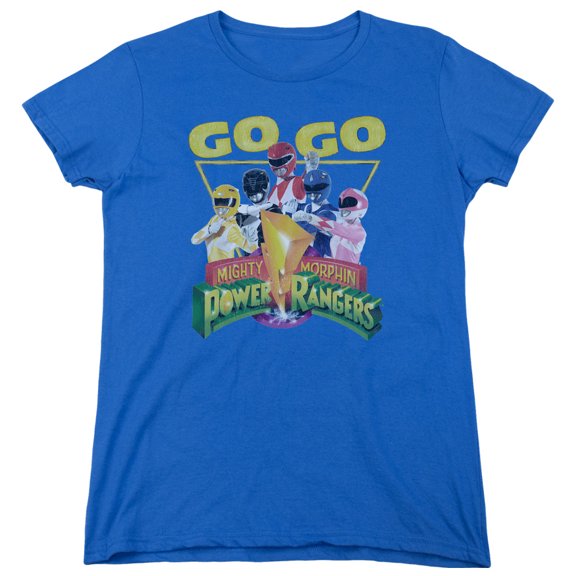 Power Rangers Go Go Women's T-Shirt Royal Blue