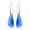 Blue, variant on Queenberry Swarovski Elements Crystal Wing Inspire Clear Sterling Silver Dangle Earrings