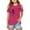 Hot Pink, variant on WOYY Toddler Girls Cold Shoulder Graphic T-Shirt Casual Short Sleeve T Shirt, Sizes 3-12