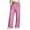 Hot Pink H, variant on Loopsun Plus Size Womens Pants, Wide Leg Pants for Women, Women's Fashionable Solid Drawstring Wide Leg Pants Beige XL