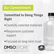 DMSO 4 oz. Liquid in a Glass Bottle, Pure Pharma Grade 99.995% Non-Diluted Dimethyl Sulfoxide