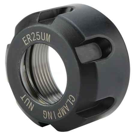

1pcs ER25UMdynamic balancing nut Metal Collet Nut Chuck Holder Lathe(BlackM32*1.5lengthen)