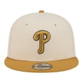 thumbnail image 2 of Men's New Era Light Beige/Khaki Philadelphia Phillies Two-Tone Color Pack 9FIFTY Snapback Hat, 2 of 5