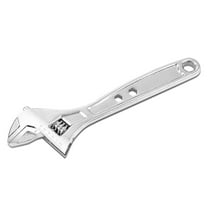 Adjustable Wrench Spanner - 10 Inch, Vanadium Steel Automotive Repair Tool w/ Four-Sided Jaws