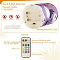 thumbnail image 5 of Yayeee Flameless Candles with Remote Flickering Battery Operated Multi Color Changing, Purple Halloween Pattern, 5 of 7