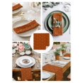 thumbnail image 3 of Burnt Orange Fall Cloth Napkins Set of 4 Reusable Dinner Napkins, Thanksgiving Autumn Leaves Elegant Pastoral Cocktail Napkin Washable Table Napkins for Wedding/Holiday Party/Baby Shower 20"x20", 3 of 7