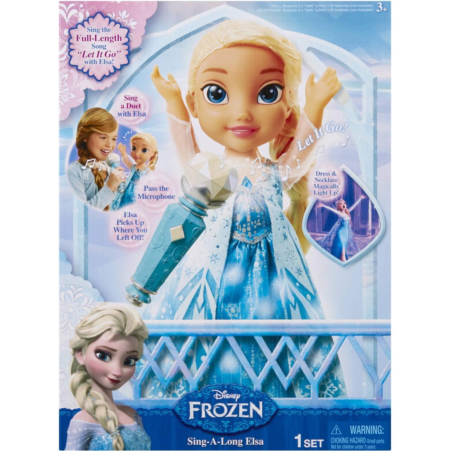 singing elsa doll with microphone