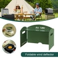 thumbnail image 5 of BLEEUS Foldable Camping Gas Stove Windshield Portable For Picnic Bbq Camping Supplies (Green 3pcs), 5 of 10