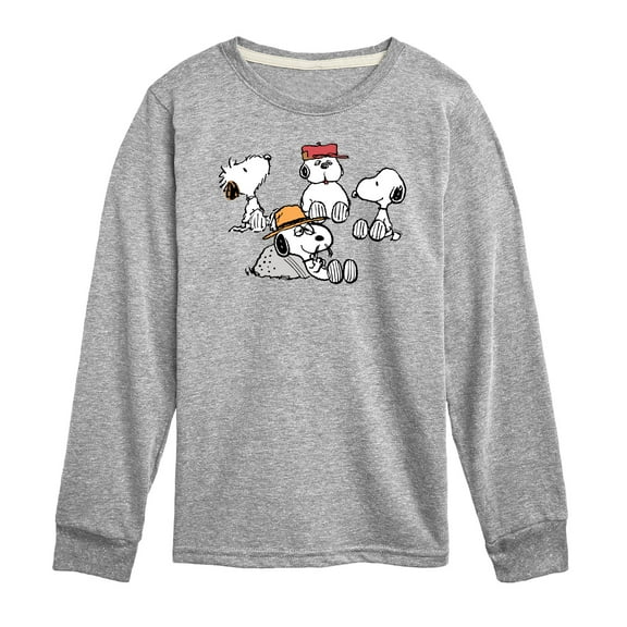 Peanuts - Snoopy Siblings - Toddler And Youth Long Sleeve Graphic T-Shirt