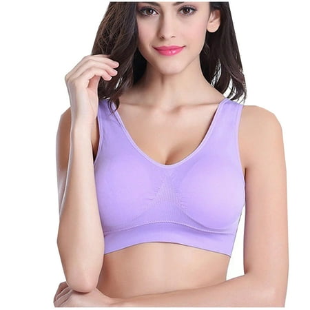 

Cntydi Bras for Women Women Fashion No Rims Wireless Non-Marking Adjustable Yoga Sports Bra Gifts for Women