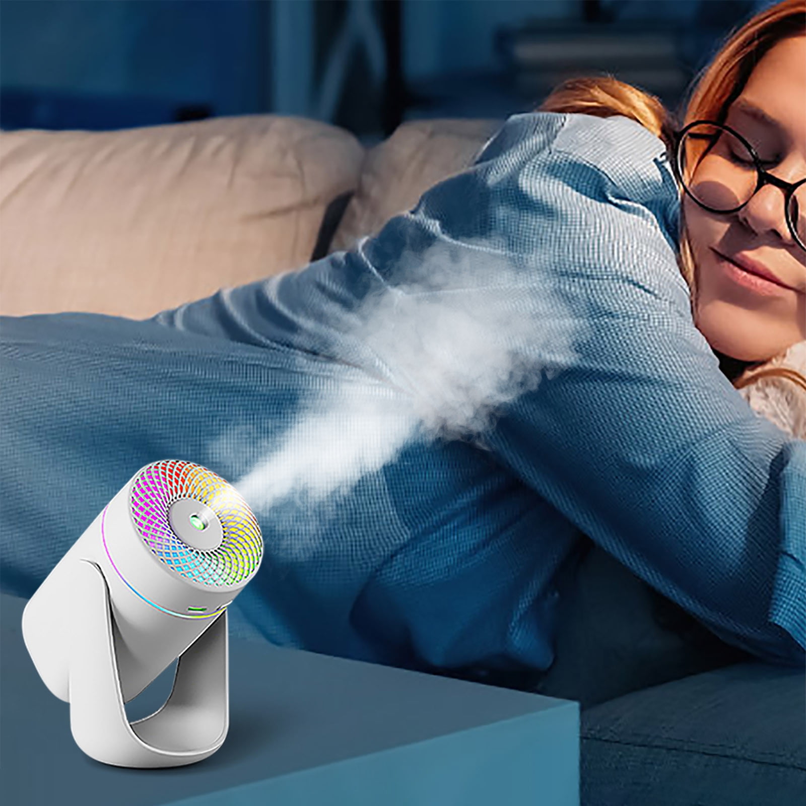 JingChun Cool mist humidifier-Portable mini humidifier, usb portable air humidifier ultra-quiet, Suitable for Babies, Kids, Indoor, Bedroom, office, Car, Travel